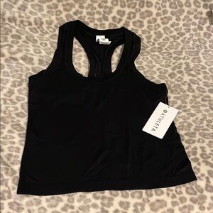 Athleta Black Racerback Tank Top